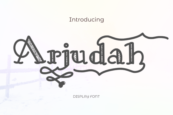Arjudah: A Handwritten Display Font That Elevates Handmade Product Design