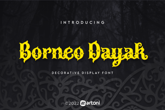 Borneo Dayak: A Bold Display Font for Campaigns with Cultural Flair