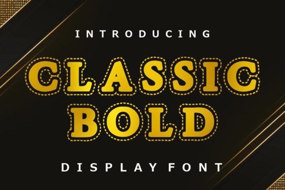 Classic Bold: A Retro Display Font for Bold Branding Moments