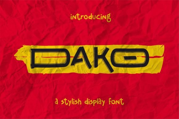 Dako: A Stylish Display Font for Modern Web Design and Digital Branding