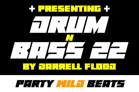 Drum N Bass 22: A Bold Display Font for Edgy Handmade Designs