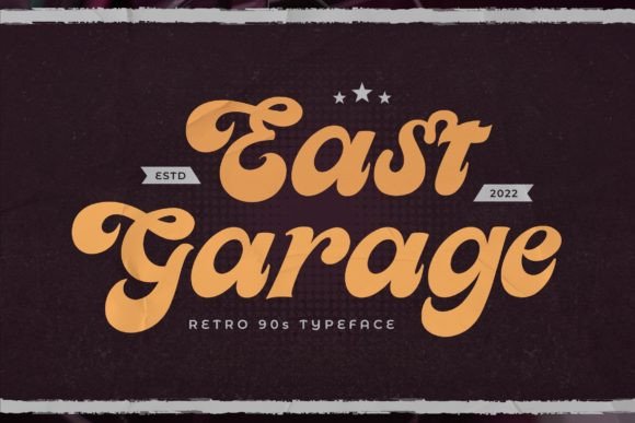 East Garage: A Retro Display Font for Modern Web Design