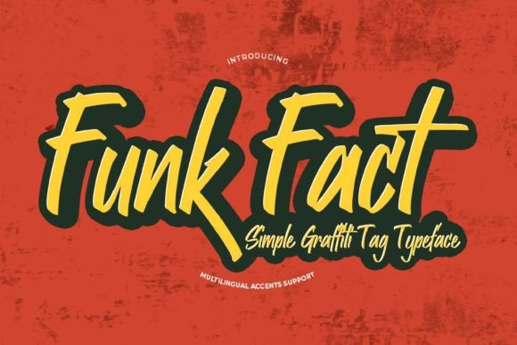 Funk Fact: A Bold Display Font for Dynamic Marketing Visuals