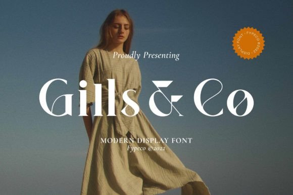 Gills Co: A Modern Display Font for Luxurious Brand Identities