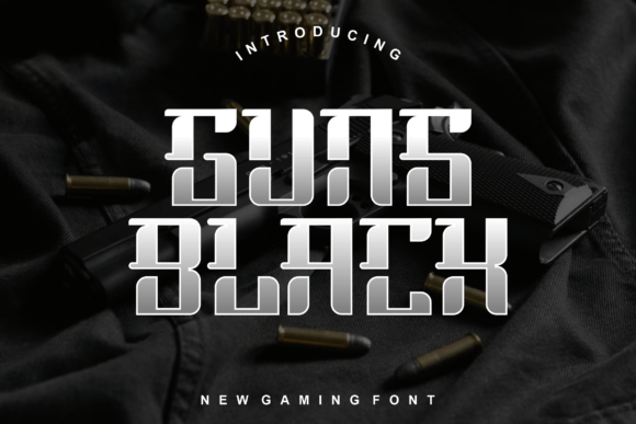 Guns Black: A Bold Display Font for Modern Campaign Design