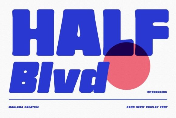 Half Blvd: A Bold Display Font for Striking Web Design