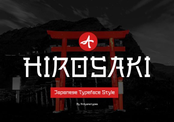 Hirosaki: A Bold Display Font for Impactful Digital Marketing