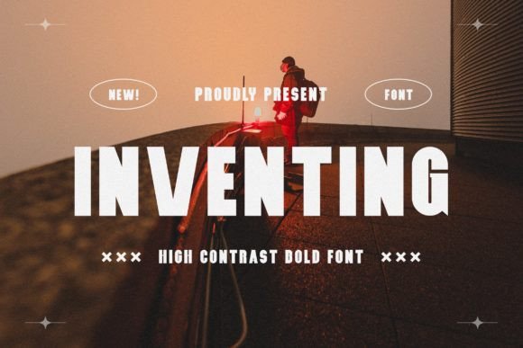 Inventing: A Bold Display Font for High-Impact Campaign Visuals