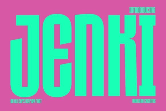 Jenki: A Cheerful Display Font for Modern Editorial Design