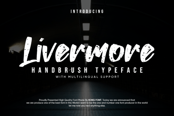 Livermore: A Modern Display Font for Crafters and Makers