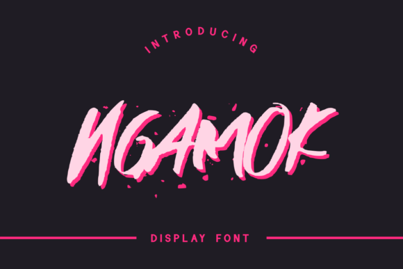 Ngamok: A Bold Display Font That Elevates Brand Identity