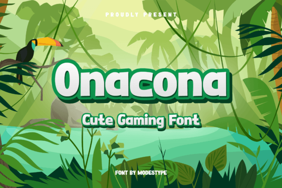 Onacona Font: A Playful Display Typeface for Digital and Print Design Projects
