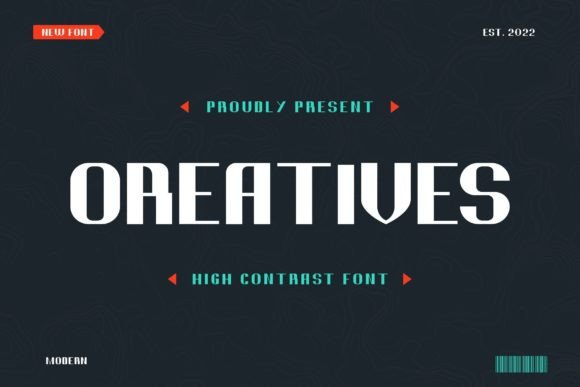 Oreatives: A Bold Display Font for High-Impact Marketing Visuals