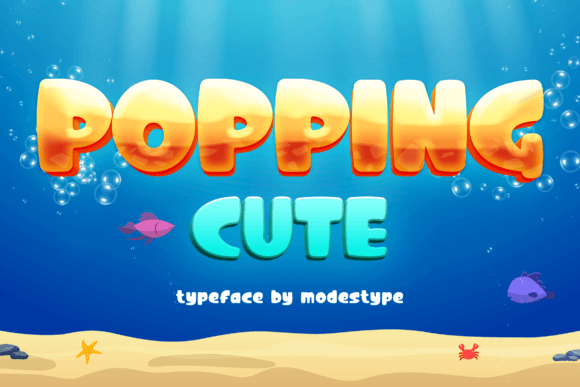 Popping Cute: The Joyful Font That Captures Attention and Delights Audiences