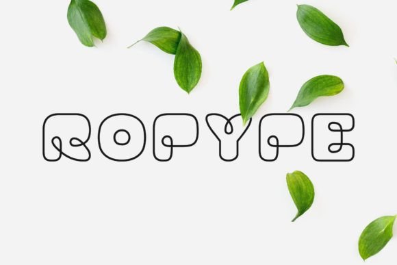 Ropype Font: A Nature-Inspired Typeface for Business Branding