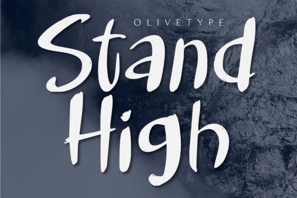 Stand High: A Bold Display Font for Handmade Labels, Invitations & More