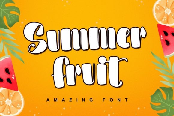 Summer Fruit Font: A Playful Display Typeface for Modern Web Design