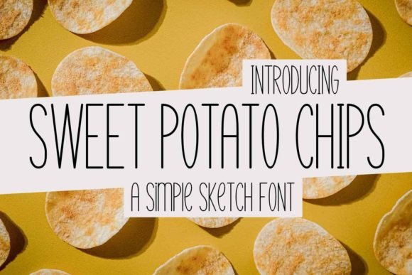 Sweet Potato Chips: A Versatile Display Font for Crafters & Sellers