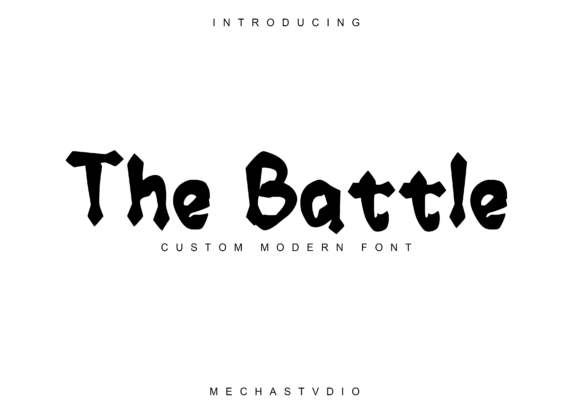 The Battle: A Bold Display Font for Web Design and Digital Branding