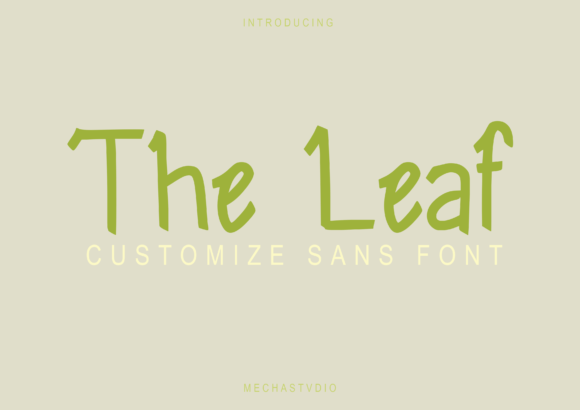 The Leaf: A Playful Display Font That Elevates Campaign Typography